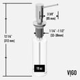 thumbnail image 6 of VIGO Braddock Kitchen Soap Dispenser in Stainless Steel, 6 of 8