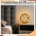 thumbnail image 3 of Kabuer Coastal Cracked Glass Ball Night Light 6" Nautical Decor, 3 of 6