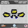 thumbnail image 2 of Kalair GFX Graphics Kit for Yamaha YZ125 (1996-2001) Rebel Series, 2 of 5