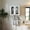 White + Glass + Particle Board + MDF#51, variant on Space Saving Bathroom Wall Cabinet with Adjustable Shelf, Towel Bar, 5 Hooks for Over Toilet Storage, Narrow Design for Small Bathroom, White