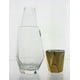 Barski European Glass Water Set - 18 Oz Carafe & 6 Oz Tumbler With Opal Handle, Bedside Or Tabletop