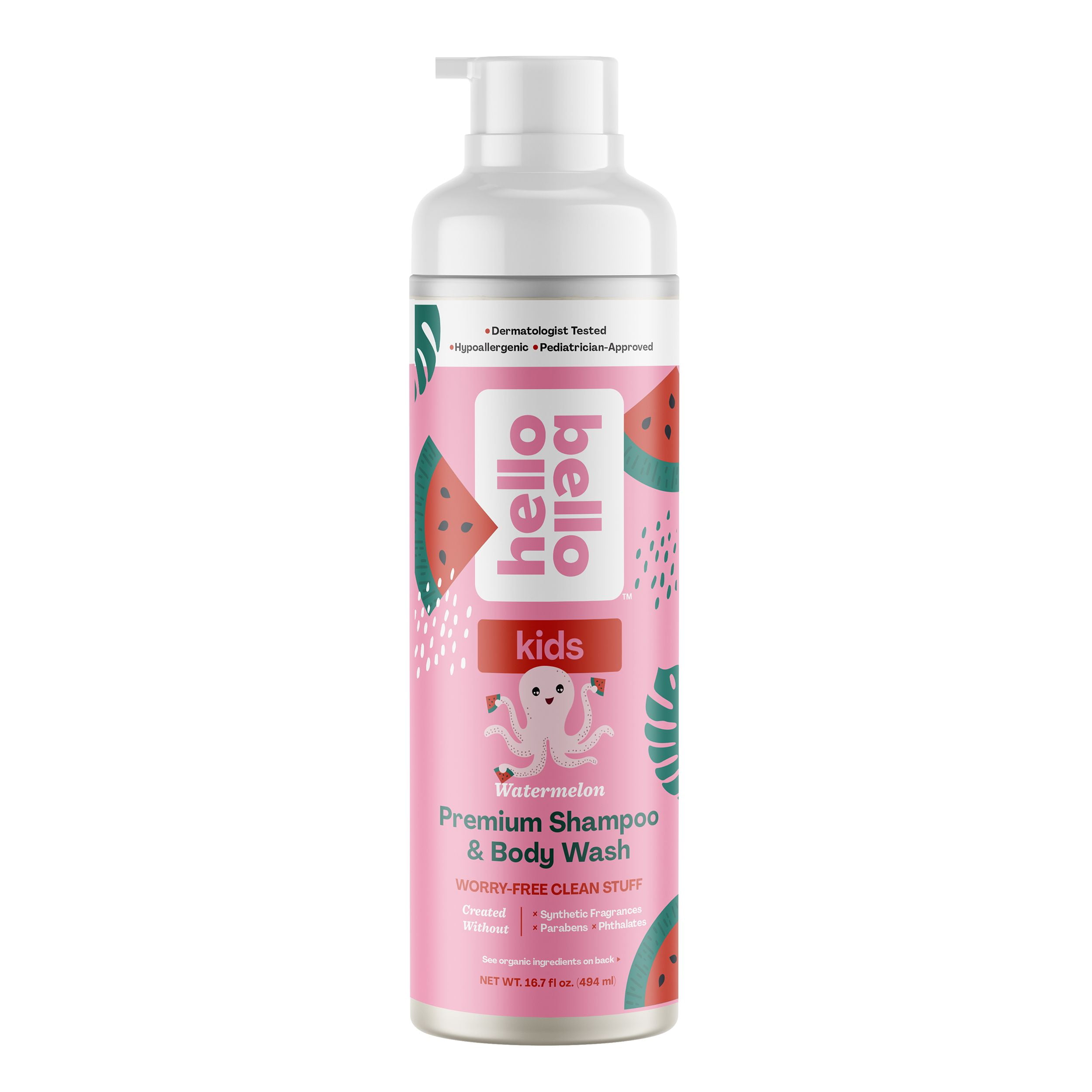 Hello Bello Kids Shampoo and Body Wash, Hypoallergenic, Watermelon