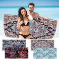thumbnail image 1 of Fiudx Toalla de Playa de Microfibra, Ligera y Resistente a La Arena, de Secado Rápido, Ideal para Viajes, Piscina o Playa, Compacta y Portátil, Tamaño 76 X 152 Cm, Multiusos., 1 of 7