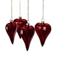 thumbnail image 1 of Adornos de cristal LFUTARI para el Día de San Valentín en forma de corazón, 8 cm, rojo, 4 unidades, 1 of 7