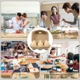 thumbnail image 5 of Egg Storage Tray Rectangular for Refrigerator Organization Khaki with Lid 5Pcs, 5 of 5