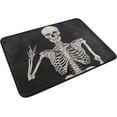 thumbnail image 2 of GZHJMY Halloween Skull Door mat Non Slip Floor Door Rug, Soft Floor Mat for Kitchen Garden Bedroom Indoor Outdoor Entrance Home Holiday Decoration 23.6" x15.7", 2 of 7