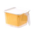 thumbnail image 1 of Recipiente De Almacenamiento De Alimentos De Cocina Con Cesta De Escurridor, Organizador De Frutas Y Verduras De Plástico Pp Insípido Con Asa Portátil Y Tapa, Caja De Almacenamiento De Alimentos Kearding HA025368-03, 1 of 6