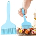 thumbnail image 2 of Silicone Basting Brush Heat Resistasnt Basting Brushes, BPA Free Silicone Pastry Brush, Spread Oil Butter Sauce Marinades for BBQ Grill Barbecue Baking Kitchen Cooking Dishwasher Safe Light Blue, 2 of 9