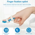 thumbnail image 3 of Finger Splint with Adjustable Fastening Strap Breathable Lightweight Metal Finger Straightener Stabilizer for Adults Children, 3 of 7