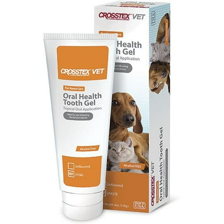 Oral Comfort Tooth Gel Crosstex VET 'Oral Health Tooth Gel' Chlorhexidene Toothpaste Recommended By Veterinarian Dentists ()