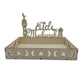 thumbnail image 2 of Bandeja de vajilla Eid Mubarak Bandeja islámica para Ramadán Plato de postre Decoración de mesa Bandeja para servir Bandeja para refrigerios de Ramadán Decoración Eid B, 2 of 9