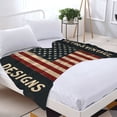 thumbnail image 3 of Durable Soft & Warm Flannel Blanket - Design Cozy for Sofa Travel Bed & Chair - Retro Style Comfort, 3 of 7