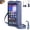 Blue-B, variant on TouchScreen Phone Crossbody Bag for Women, Anti Theft Leather Cell Phone Small Purse with Clear Window for Travel, Shopping & Everyday Use-Black