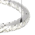 thumbnail image 2 of CWI Lighting Ring Transitional Metal LED Chandelier in Chrome, 2 of 6