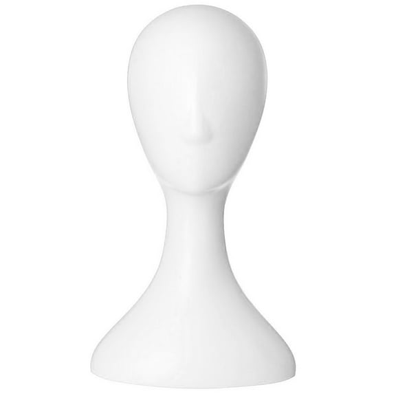 Head Model Fadeless Smooth Surface Plastic Abstract Mannequin Head Wig Hair Display Stand for Professional Use