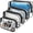 Black, variant on 2 Pack Travel Toiletry Bag, TSA Approved Toiletry Bag Clear Makeup Bag Quart Size Portable Bags Carry Travel Accessories Bag for Women Men -
