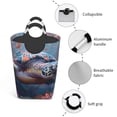 thumbnail image 4 of KLL Underwater Lazy Turtle Laundry Hamper,Large Canvas Fabric Lightweight Storage Basket Toy Organizer Dirty Clothes Collapsible Waterproof, 4 of 6