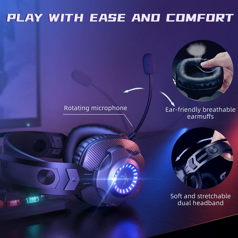 VANKYO Wireless Gaming Headset Noise Cancelling Gaming Headphones