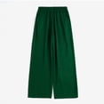 thumbnail image 3 of ZANZEA Womens Pants Elastic Waist Solid Color Side Pockets Ankle Length Pants, 3 of 9