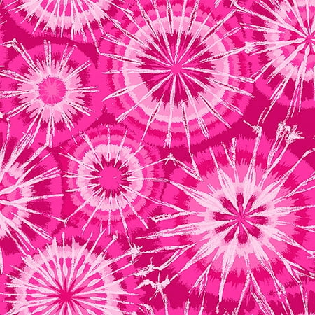 Creative Cuts Cotton 44" wide, 2 yard cut fabric, Tie Dye Print