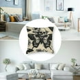 thumbnail image 5 of BANET Death Moth Square Cushion Covers Set of 2 Skull Decor Reversible Outdoor Throw Pillow Covers Cases for Halloween Decorations Throw Pillowcases for Sofa Couch Chair Decor 24x24in, 5 of 7
