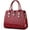 Wine, variant on Glossy Women Handbag Patent Leather Large Size Top-Handle Bag Shiny Shoulder Bag Tote Evening Purse Party Satchel
