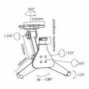 Impact mount Full Motion Universal Tablet Wall Mount Bracket For Ipad Galaxy Under Counter
