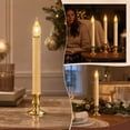 thumbnail image 5 of Timer‑Controlled Flameless LED Taper Candle, 6H ON 18H OFF Automatic Cycle Long Stick Candle with Dripping Wax Effect and Built‑in Base, Battery‑Operated for Christmas Home Decor, 5 of 6