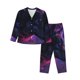 thumbnail image 1 of Balery Galactic Wolf Stare Conjunto de Pijama con Estampado para Mujer, Conjunto de Dos Piezas con Manga Larga, Ropa de Dormir Suave con Bolsillos, Pijamas Cómodos-Medium, 1 of 7