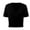 Z638 Black, variant on Landzoo Women'S Tops Solid Color 1/4 Sleeve V-Neck Shirt Summer Comfortable Women T Shirt Size L Black