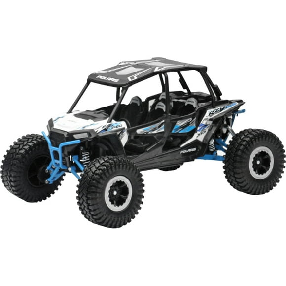 New Ray Toys 1:18 UTV/ATV Rider Die Cast Model Black | White Polaris RZR XP4
