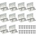 thumbnail image 1 of Heavy Duty L Bracket, Strut Channel Bracket for Furniture Repair, Triangle Design Stainless Steel Brackets for Reinforced Joints, 1 of 5