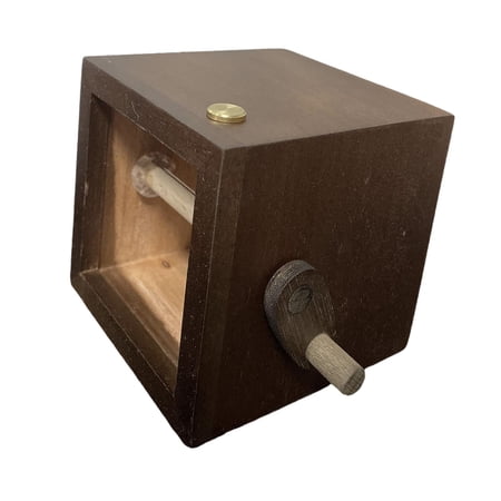 CoudarTitie Photo Album Flipbook Hand Motion DIY Rotation Picture Memory Box Photobook Image Walnut