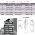thumbnail image 3 of GHSOHS Men's Outerwear Vests Fall Winter Casual Stand Collar Sleeveless Lightweight Jackets Vest Zipper Pocket Down Cotton Coats(Black,L), 3 of 7