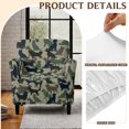 thumbnail image 6 of FKELYI Stretch Armchair Slipcover for Home Living Room Couch Sofa Cover with Elastic Bottom Camo Green Dog Print Anti-Scratch Non-Slip Furniture Protector, 6 of 7
