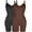 2 packs: Black+brown, variant on MANIFIQUE 3 Packs Low Back Mid Thigh Bodysuit Shapewear for Women Tummy Control Butt Lifter Backless Faja Body Shaper