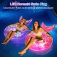 thumbnail image 2 of Float para piscina MoKo para adultos con luces, cola de sirena, inflable de 42 pulgadas, 2 of 8