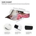thumbnail image 3 of Balery Flower White Cow Sport Wear Athletic Visor Sun Sports Visor Hat Visor Adjustable Cap for Women and Men (One Size), 3 of 7