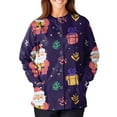 thumbnail image 6 of Hearthz Nurse Jackets for Women Scrub Christmas Snap Front Nurses Working Uniforms Funny Xmas Warm Up Long Sleeve Scrubs for Women S-5XL, 6 of 6