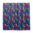 thumbnail image 2 of Yayeee Shower Curtain with Hooks 72"x72" Waterproof Fabric Bathroom Hanging Decor, Vibrant Stained Glass Pattern, 2 of 5