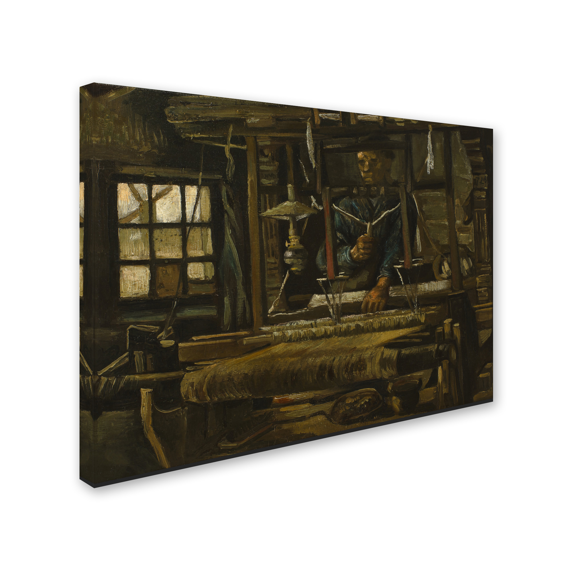 Trademark Fine Art 'A Weavers Cottage' Canvas Art by Van Gogh