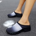 thumbnail image 5 of keusn knit mesh half wedge shoes for women outdoor platform walking slide shoes with arch support breathable shoes women's casual shoes white size 8, 5 of 8