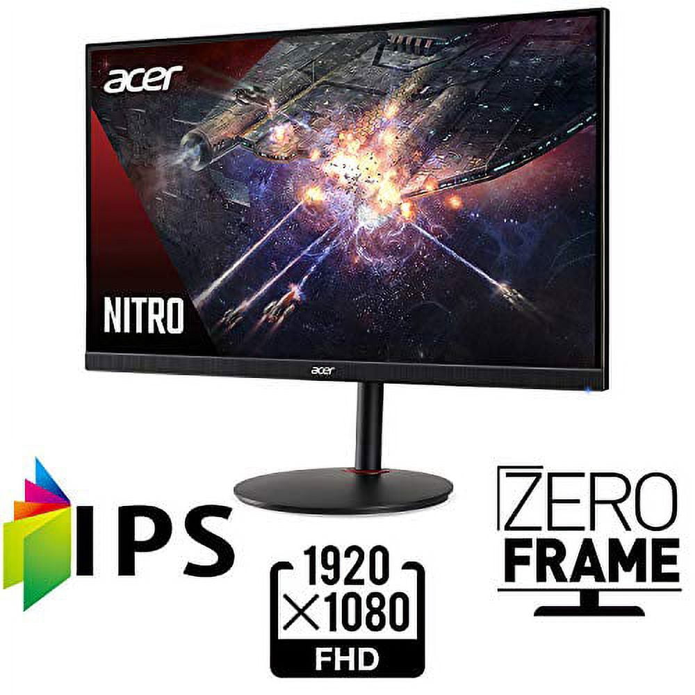 Acer Nitro 27" 1920 x 1080 IPS FreeSync Computer Monitor, Black, UM.HX2AA.X02