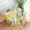 Boho Autumn Leaves, variant on Eucalyptus Leaves Round Tablecloth 60 Inch, White Rose Flowers Circle Table Cloth, Stain Resistance Water Repellent Colorful Tablecloth Decor for Home Kitchen Dining Indoor Outdoor