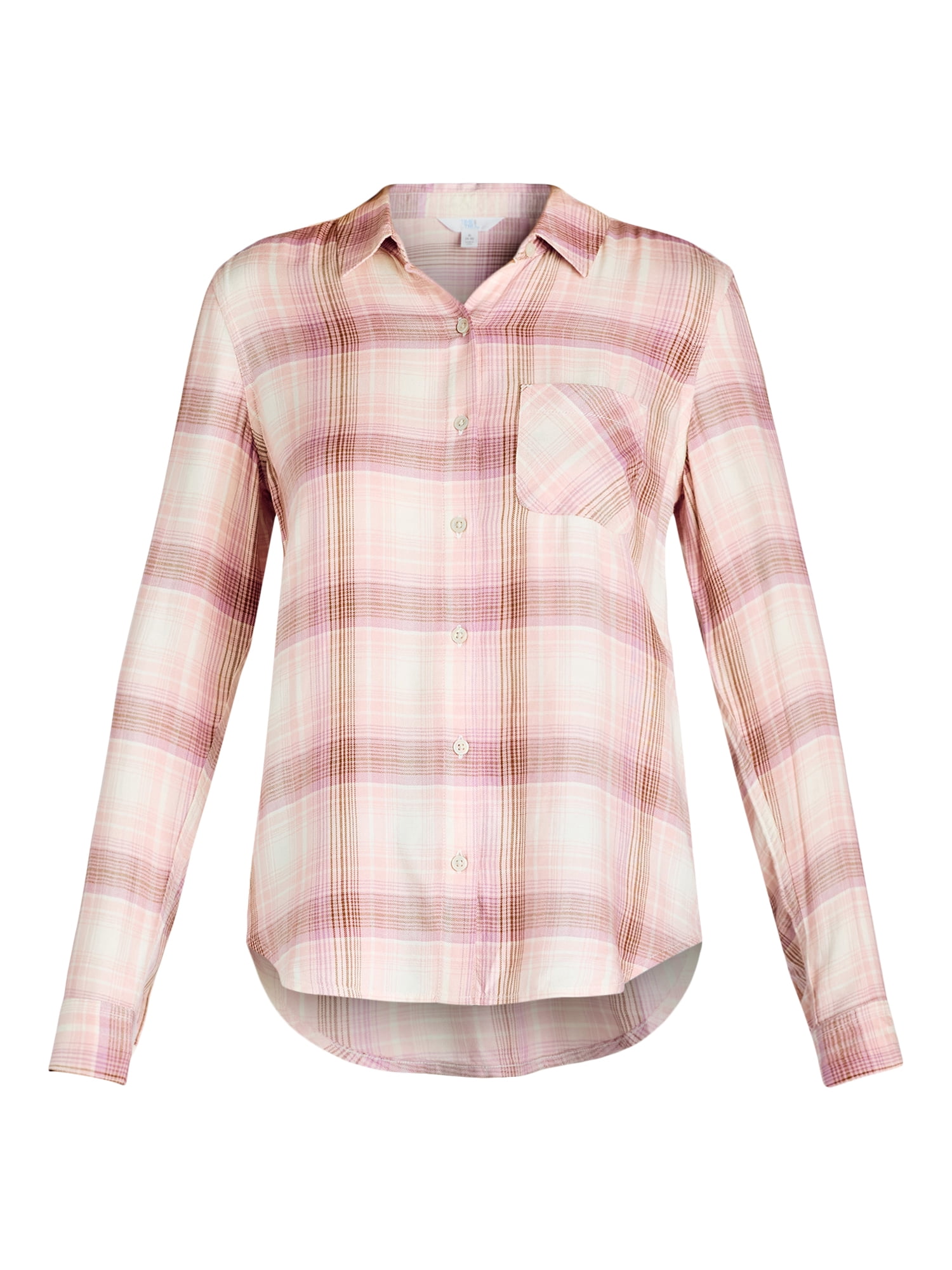 Time and Tru Women's Long Sleeve Soft Shirt