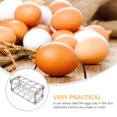 thumbnail image 4 of Caja de almacenamiento de huevos Almacenamiento Huevos Huevos Organizador de cocina Refrigerador Huevo Estante, 4 of 5