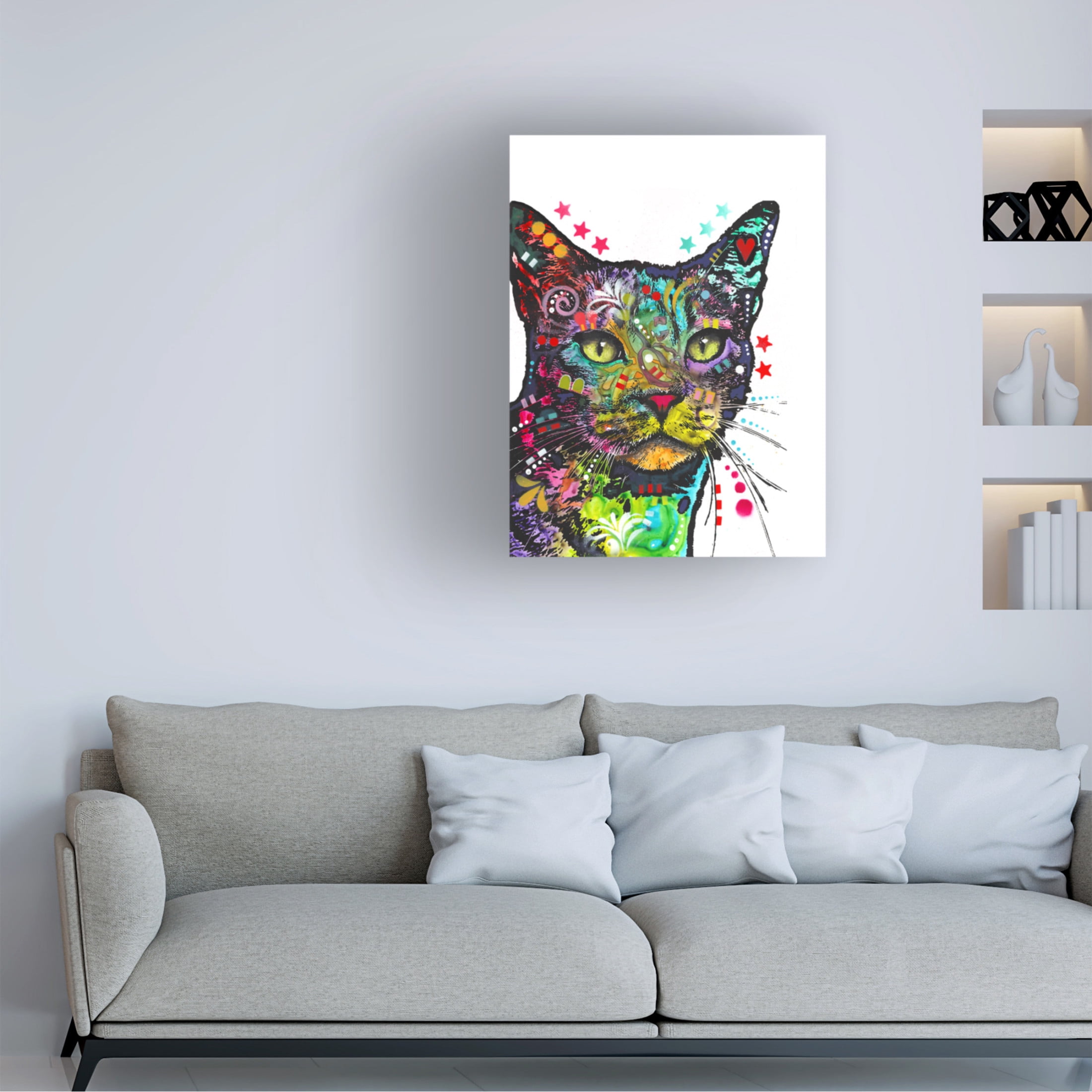 Canvas Wall Art - Dean Russo 'Green Eyes' Wall Art for Living Room, Bedroom, or Office Décor by Trademark Fine Art - 18 x 24 Inches