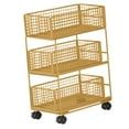 thumbnail image 3 of deevoka Under Desk Cart Practical Rolling Storage Organizer for Office Home Bathroom L L, 3 of 9