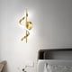 thumbnail image 5 of Lámparas de pared para sala de estar, dormitorio, mesita de noche, luz interior para pasillo (luz blanca), 2 uds., 5 of 8