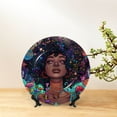 thumbnail image 6 of Disketp Cosmic Garden Woman Portrait Ceramic Plate Dinner Plates Bone China Decorative Plates Art Ceramic Ornaments for Wall Hanging Decoration -8in, 6 of 6